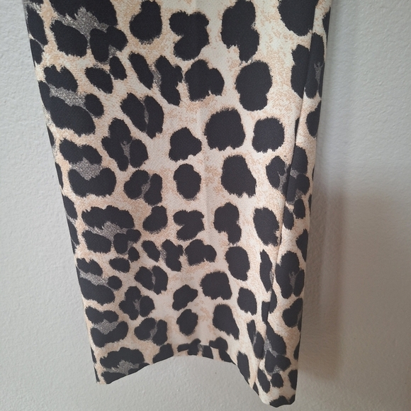 Zara Basic Mini Flare Leopard Pants. Stretchy. Womens size S - Picture 5 of 8